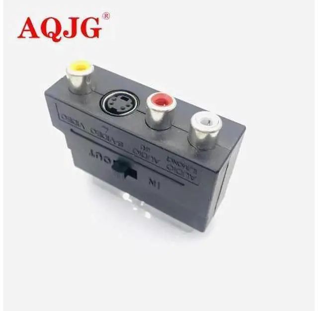 Alt view image 2 of 6 - RGB Scart to 3 RCA SVideo Adapter, Composite RCA SVHS SVideo AV Audio Video Converter for DVD Recorder, TV, Television, Projector Analog Signal Media Connection Accessory