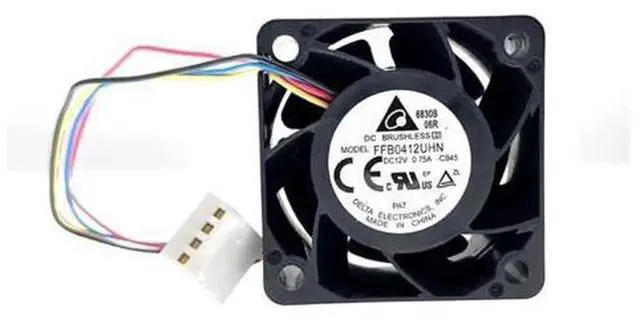 Alt view image 2 of 3 - 40mm 12V HighSpeed PWM Cooling Fan for Delta FFB0412UHN, 4028 4CM 0.75A 14000RPM Powerful Axial Fan for Computer PC Server Industrial Equipment Heat Dissipation Replacement