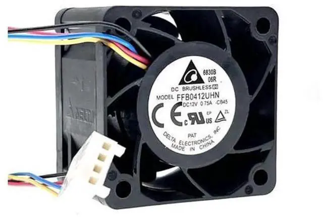 Main image of 40mm 12V HighSpeed PWM Cooling Fan Replacement for Delta FFB0412UHN, 4028 4CM 0.75A 14000RPM Powerful Axial Fan for PC Server Industrial Device Heat Dissipation