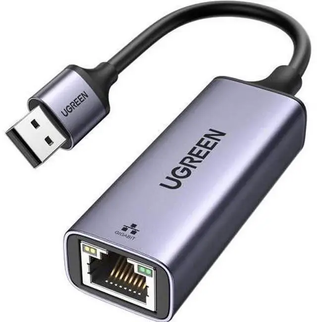 Main image of UGREEN USB 3.0 to Gigabit Ethernet RJ45 LAN Network Adapter, 10/100/1000Mbps Wired Network Converter, DriverFree for Nintendo Switch, Windows, macOS, Linux, Laptops & Desktop PC Internet Connection