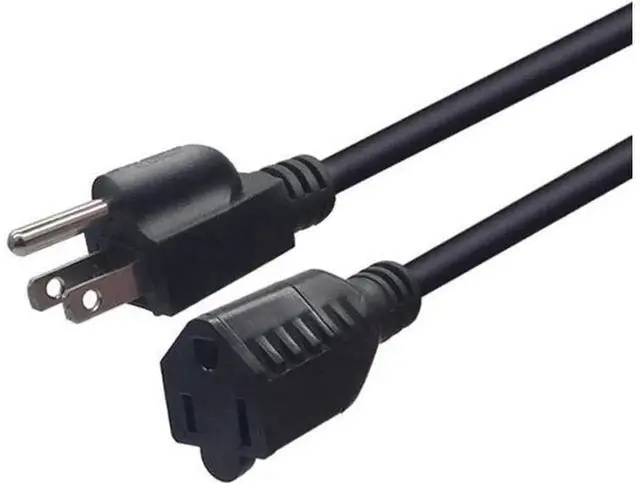 Main image of 3.3ft /1M Short Power Extension Cord, 16AWG 13A HeavyDuty 3Prong Male Plug to Female Socket Outlet Saver Power Extension Cable for Home Office Appliance SpaceSaving Power Connection