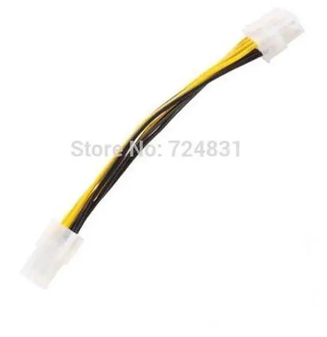 Alt view image 3 of 3 - CableCC 10cm 4Pin to 8Pin EPS12V ATX Motherboard Power Adapter Cable, CPU 4pin PSU to 8pin Mainboard Converter Wire for Desktop PC Hardware Upgrade