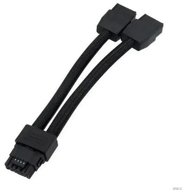 Main image of HeavyDuty 12VHPWR GPU Power Cable, 2 x 8Pin PCIe to 16Pin 12VHPWR Extension Cord, HighCurrent GPU Power Connector for RTX 3090Ti 4070Ti 4080 4090 Graphics Cards