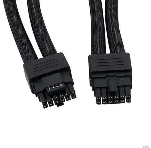 Alt view image 7 of 7 - HeavyDuty 12VHPWR GPU Power Cable, 2 x 8Pin PCIe to 16Pin 12VHPWR Extension Cord, HighCurrent GPU Power Connector for RTX 3090Ti 4070Ti 4080 4090 Graphics Cards
