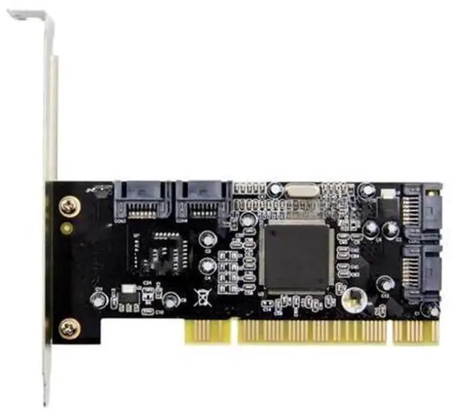 Main image of Sil3114 4Port PCI to SATA RAID Controller Card, Silicon Image Sil3114 Chipset SATA Expansion Converter Card, 4 Internal SATA Ports for Legacy Desktop PC Storage Upgrade & RAID Array Setup