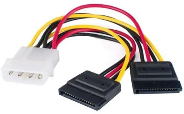 Alt view image 2 of 7 - 2Bay Metal 2.5" to 3.5" HDD SSD Mounting Bracket Kit, Install Two 2.5Inch Drives into Standard 3.5Inch PC Drive Bay, Complete Set With Red SATA Data & Power Cables and Mounting Screws