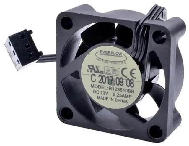 Alt view image 4 of 4 - R123510BH 3010 30mm 10mm DC12V 0.25A High Air Volume Mini Cooling Fan, Quiet Compact Replacement Fan for Small PC Case, CPU Cooler, Mini PC and Embedded Electronic Device Heat Dissipation