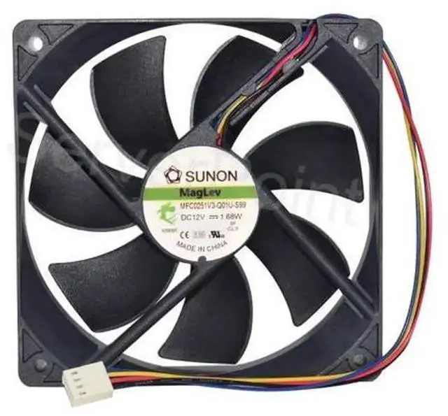 Alt view image 3 of 4 - Replacement Cooling Fan for SUNON MFC0251V3Q01US99, 12025 120×120×25mm 12CM DC12V Cooler Fan, HighAirflow Mute Replacement Fan for PC Chassis Power Supply Industrial Equipment