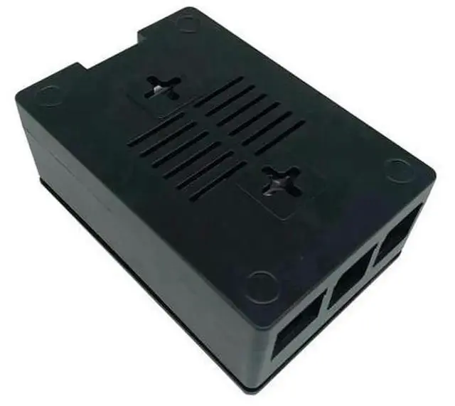 Alt view image 2 of 3 - ABS Plastic Case for Raspberry Pi 4B, Raspberry Pi 4 Generation Enclosure with Mountable Cooling Fan, Reserved Cutout for 3.5Inch Display Screen, EasyInstall Protective Housing Shell