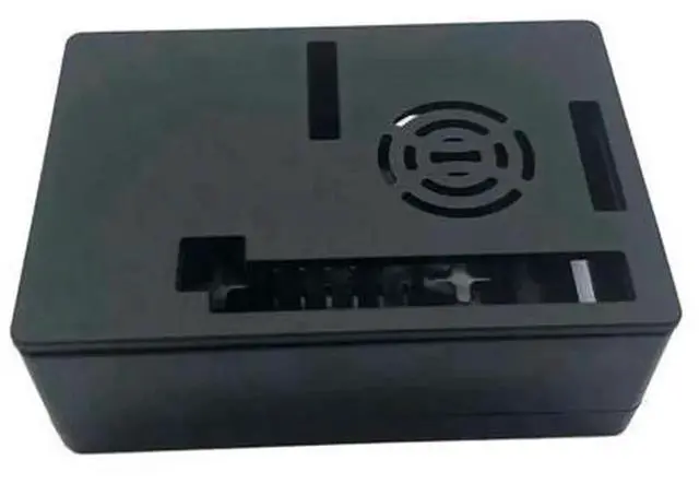Alt view image 3 of 3 - ABS Plastic Case for Raspberry Pi 4B, Raspberry Pi 4 Generation Enclosure with Mountable Cooling Fan, Reserved Cutout for 3.5Inch Display Screen, EasyInstall Protective Housing Shell