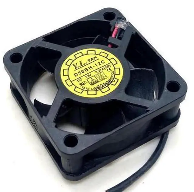 Alt view image 2 of 4 - D50BH12C 5020 50×20mm DC12V Double Ball HighSpeed Cooling Fan, 5CM Industrial Mute Replacement Cooler Fan for Power Supply, Small Chassis Electronic Device Heat Dissipation
