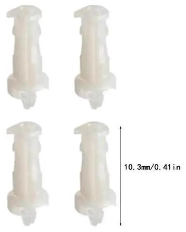 Alt view image 4 of 5 - 10 Pairs CPU Heatsink Mount Push Pins, Plastic PushScrew Cooler Fastener Mounting Clips, Replacement Retention Accessories for Intel Socket CPU Cooling Fan Radiator Installation
