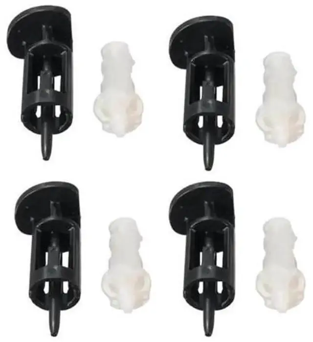 Alt view image 5 of 5 - 10 Pairs CPU Heatsink Mount Push Pins, Plastic PushScrew Cooler Fastener Mounting Clips, Replacement Retention Accessories for Intel Socket CPU Cooling Fan Radiator Installation