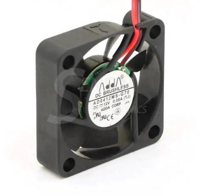 Alt view image 3 of 3 - 4010 Mini Silent Cooling Fan DC12V, Replacement for ADDA AD0412MSG70, 40×40×10mm 0.08A LowNoise Axial Fan for Small Host, Router, 3D Printer and Electronic Equipment Heat Dissipation