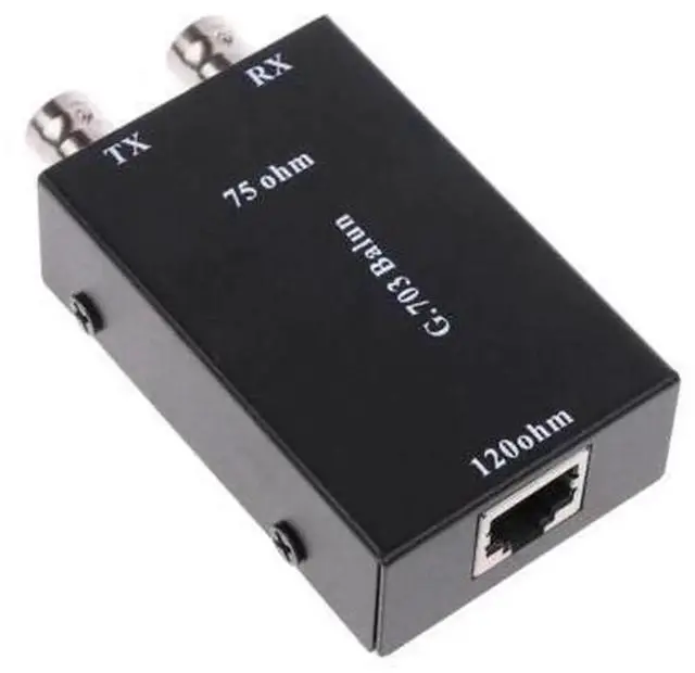 Main image of G703 E1 BNC to RJ45 Impedance Converter, 75 Ohm Unbalanced Coaxial to 120 Ohm Balanced TwistedPair Transmitter, BalanceUnbalance Adapter for Telecom E1 Signal Transmission