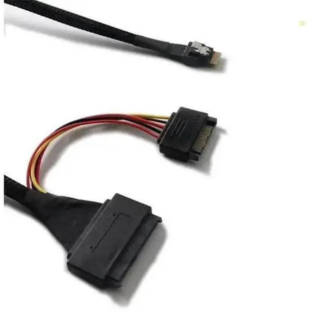 Alt view image 4 of 4 - 80cm SlimSAS SFF8654 4i to SFF8639 U.2 Extension Cable, HighSpeed Internal Server Storage Adapter Wire for NVMe U.2 SSD, Suitable for Workstation, Server Storage System, Dropshipping Available