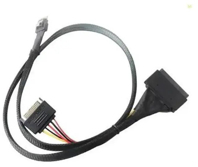 Alt view image 2 of 4 - 80cm SlimSAS SFF8654 4i to SFF8639 U.2 Extension Cable, HighSpeed Internal Server Storage Adapter Wire for NVMe U.2 SSD, Suitable for Workstation, Server Storage System, Dropshipping Available
