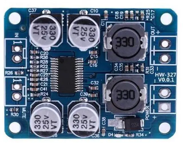 Alt view image 2 of 4 - Mini Mono Channel Power Amplifier Circuit Board, TPA3118 PBTL Stereo Amplifier Module DC824V Input, Digital Audio Amp Board for 48 Ohm Speaker, DIY Audio Project Amplifier Module