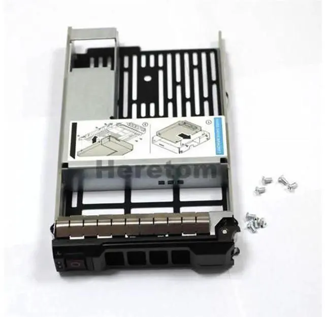 Alt view image 3 of 6 - 2.5" to 3.5" Hard Drive Adapter Tray Caddy Bracket, 3.5Inch HDD Carrier for Dell PowerEdge T330 T430 T630 T410 T310 R310 Server, for 2.5Inch SATA SAS SSD HDD Storage Upgrade