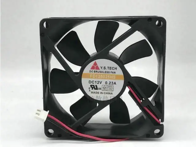 Alt view image 2 of 2 - Replacement Cooling Fan FD128025HS, 8025 80×80×25mm 8CM DC12V 0.23A Brushless Cooling Fan, 80mm PC Case Cooler for Computer Chassis, Industrial Cabinet Heat Dissipation