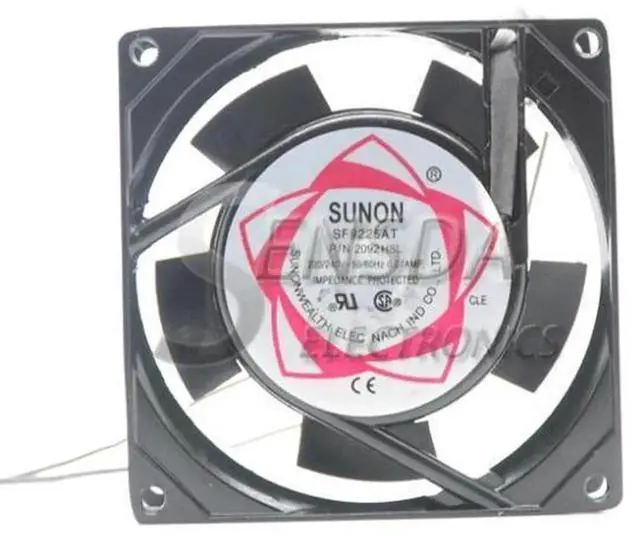 Alt view image 2 of 3 - Sunon SF9225AT 2092HSL AC Cooling Fan, 92×92×25mm 9CM 90mm AC220V Axial Fan, Replacement Ventilation Fan for Server, Inverter and Industrial Cabinet Heat Dissipation