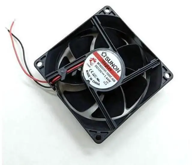 Alt view image 4 of 4 - MF80251V11000CA99 80x25mm 12V DC Silent Cooling Fan 1.44W Mute Axial Fan Replacement for SUNON Inverter Power Supply Chassis PLC Industrial Control Cabinet Heat Dissipation
