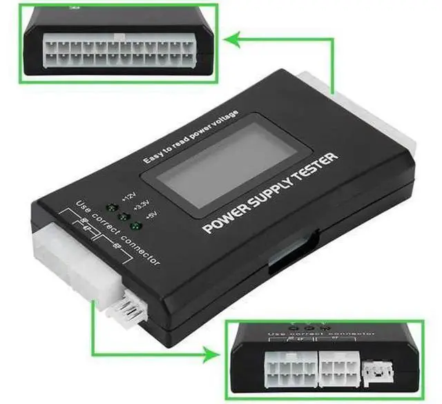 Alt view image 6 of 6 - JacobsParts 20+4Pin LCD Digital Power Supply Tester, ATX ITX BTX PSU Diagnostic Detector, Support PCIE SATA HDD Connectors for PC Computer Power Supply Voltage Testing & Hardware Repair