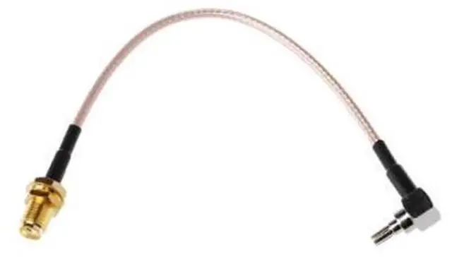 Main image of SMA Female to CRC9 RightAngle Pigtail Cable 15CM 6 Inch, RG316 Coaxial Jumper Wire, SMAF to CRC9 90Degree Angle RF Pigtail for Wireless Module Antenna Connection