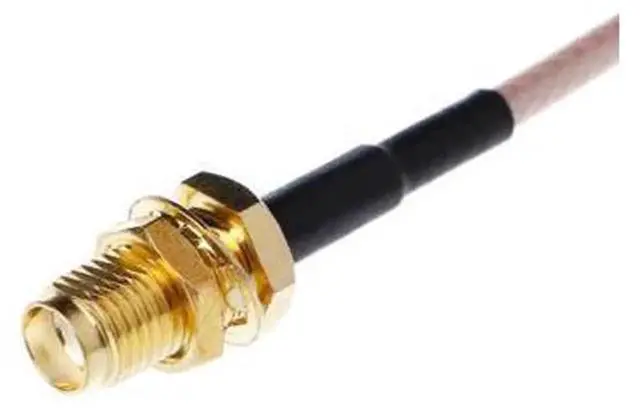 Alt view image 3 of 3 - SMA Female to CRC9 RightAngle Pigtail Cable 15CM 6 Inch, RG316 Coaxial Jumper Wire, SMAF to CRC9 90Degree Angle RF Pigtail for Wireless Module Antenna Connection
