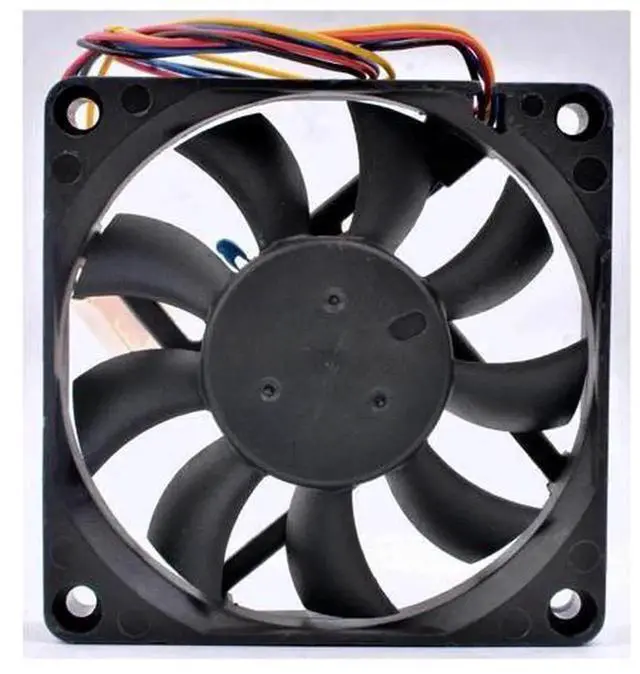 Alt view image 3 of 4 - 70mm 7015 PWM Cooling Fan Replacement for DA07015B12U, DC 12V 0.70A 4Pin 4Wire Fan, HighSpeed 7CM Axial Fan for Computer Chassis, CPU Heatsink and Power Supply Heat Dissipation
