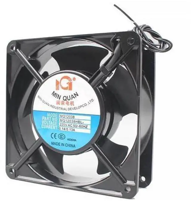 Main image of Min quan MQ12038HBL2 / HSL2 120x120x38mm 220V AC Axial Cooling Fan, 12CM Industrial Cabinet Chassis Ventilation Fan for Equipment Heat Dissipation Replacement