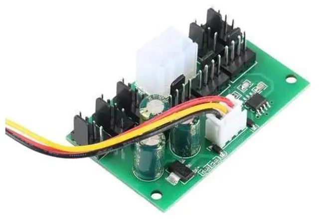 Alt view image 4 of 6 - 1Pcs 8Channel PWM Fan Hub Computer Case Miner Fan Speed Controller, DC12V HighPower Violent Fan Controller for PC Chassis Mining Rig Cooling Fan Speed Adjustment