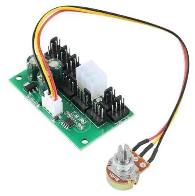 Alt view image 6 of 6 - 1Pcs 8Channel PWM Fan Hub Computer Case Miner Fan Speed Controller, DC12V HighPower Violent Fan Controller for PC Chassis Mining Rig Cooling Fan Speed Adjustment
