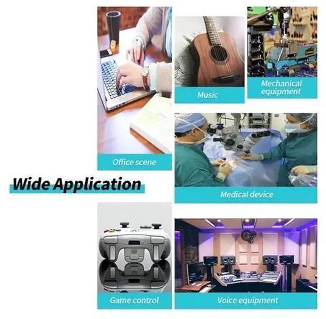 Alt view image 7 of 7 - USB Foot Switch Multifunctional Custom Foot Pedal, Programmable Action Foot Pedal Controller for Medical Image Capture, Game Operation, Office Work and Industrial Equipment Control