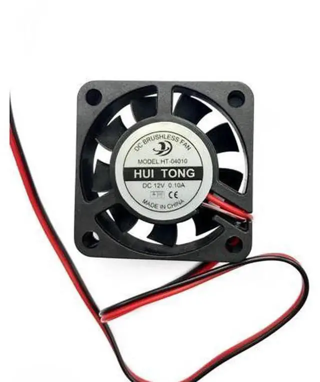 Alt view image 3 of 5 - Replacement CPU Cooling Fan for HT04010D12M, 40×40×10mm 4CM DC 12V 0.08A 2Wire Brushless Axial Fan, Mini Quiet Cooling Fan for CPU, 3D Printer, Small Electronic Equipment Heat Dissipation