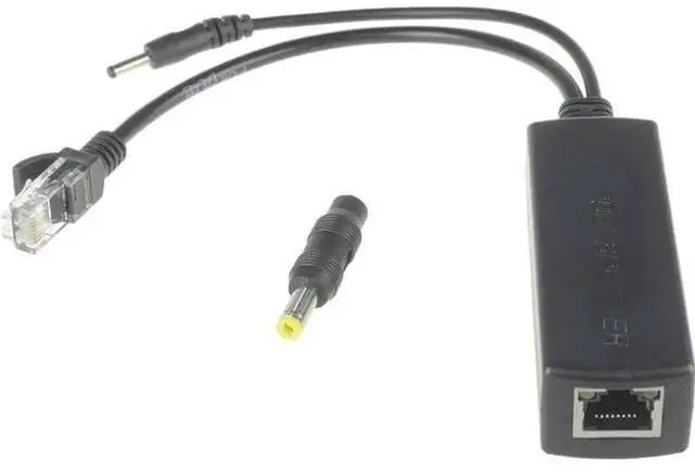 Main image of Active PoE Splitter IEEE802.3af Compliant, 48V PoE Input to 5V 2.4A Output Power Over Ethernet Adapter, PoE Power Separator for IP Camera, Raspberry Pi, Small Network Smart Devices