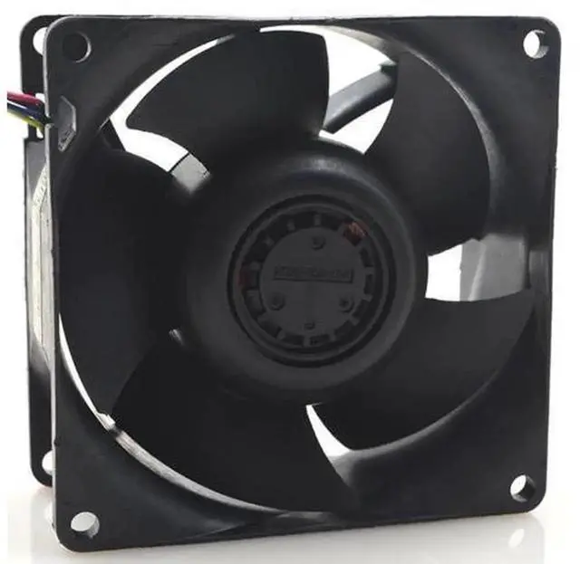 Alt view image 2 of 3 - Replacement Server Cooling Fan for NIDEC V80E12BGA557, 8038 80×80×38mm 8CM DC 12V 1.4A 4PWM Wire HighSpeed Brushless Axial Fan for Server Cabinet Industrial Heat Dissipation