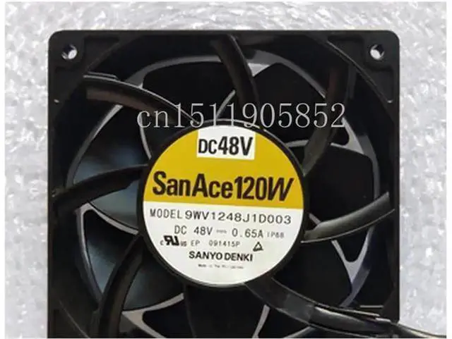 Main image of 120x120x38mm Server Cooling Fan Replacement for Sanyo 9WV1248J1D003, DC 48V 0.65A HighSpeed Axial Fan for Server Cabinet, Industrial Chassis, Network Device Heat Dissipation