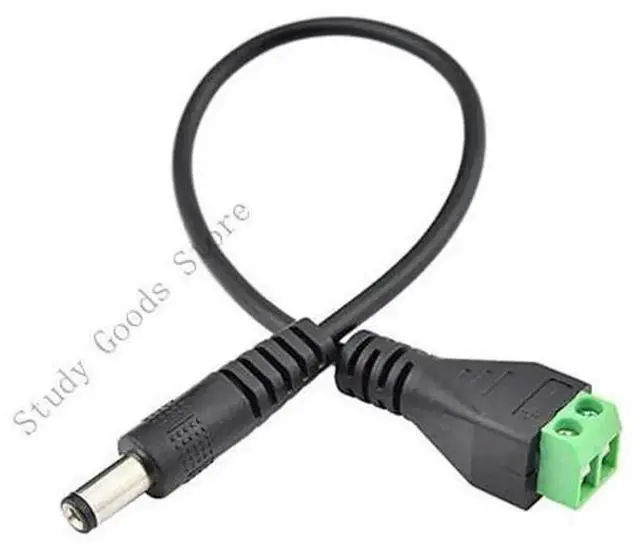 Main image of DC 5.5x2.1mm Power Cable, NoSolder DC Power Cord for LED Light Strips, CCTV Security Cameras, Solar Panel, Easy DIY Connection for Surveillance & Lighting Power Supply Projects