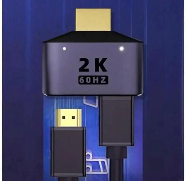 Alt view image 4 of 4 - 1 In 2 Out 2K HDMI Splitter, Powered 1x2 Port Video Splitter Supports 2K Full UltraHD 1920x1080 3D, Duplicate Single Source to Two Displays for Monitor, Projector, TV Screen Duplication