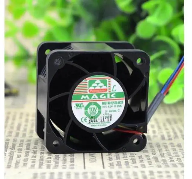 Alt view image 2 of 3 - Replacement Cooling Fan for MAGIC MGT4012UBW28, 4028 40x40x28mm DC 12V 0.55A 4PWM Wire Axial Fan, HighAirflow Ball Bearing Fan for Server, Industrial Equipment, PC Case Heat Dissipation
