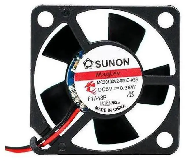 Main image of 2Pcs Replacement Cooling Fan for Sunon MC30100V2000CA99, 3010 30x30x10mm DC5V 0.38W Mini Silent Axial Fan, 4.6CFM 8000RPM Small Fan for Router, 3D Printer, Compact Electronics Heat Dissipation