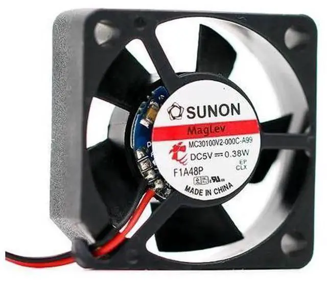 Alt view image 4 of 4 - 2Pcs Replacement Cooling Fan for Sunon MC30100V2000CA99, 3010 30x30x10mm DC5V 0.38W Mini Silent Axial Fan, 4.6CFM 8000RPM Small Fan for Router, 3D Printer, Compact Electronics Heat Dissipation