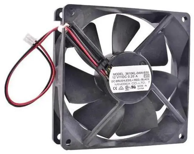 Main image of Replacement Cooling Fan for NMB 3610KL04WB30, 9025 92×92×25mm DC12V 0.20A Double Ball Bearing Axial Fan, 9CM Chassis Power Supply Cabinet Cooling Fan for Industrial Equipment