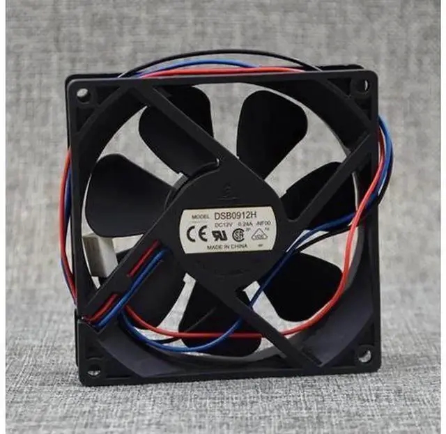Main image of Replacement Cooling Fan for Delta DSB0912H, 9025 90×90×25mm 9CM DC12V 0.24A 2Wire UltraQuiet Axial Fan, LowNoise Chassis Power Supply Fan for PC Case and Industrial Equipment Heat Dissipation