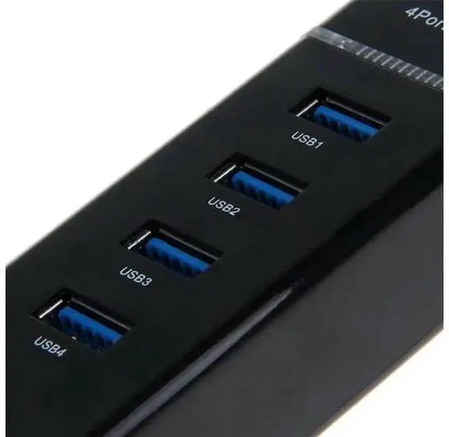 Alt view image 5 of 5 - USB 3.0 4Port Hub with Independent OnOff Switches, HighSpeed USB Splitter MultiInterface Expansion Hub, Portable USB Hub for Laptop Desktop PC, USB Device Connection and Data Transfer