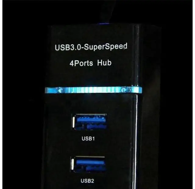 Alt view image 3 of 5 - USB 3.0 4Port Hub with Independent OnOff Switches, HighSpeed USB Splitter MultiInterface Expansion Hub, Portable USB Hub for Laptop Desktop PC, USB Device Connection and Data Transfer
