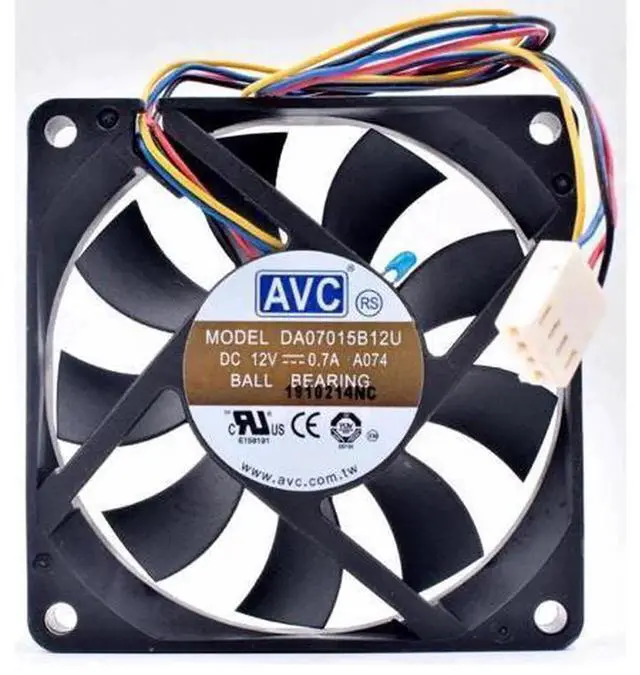 Main image of Replacement PWM Cooling Fan for DA07015B12U, 7015 70×70×15mm 7CM DC12V 0.70A 4Wire Axial Fan, HighSpeed AdjustableSpeed Fan for Computer Chassis CPU Heatsink Heat Dissipation