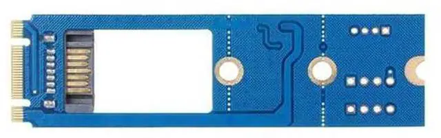 Alt view image 2 of 4 - M.2 NGFF SATA 3.0 to 7Pin SATA III Converter Adapter Card, M.2 NGFF SATA SSD to Standard SATA Interface Board, Turn M.2 SATA NGFF Drive into Common SATA HDD SSD for Storage Upgrade & Disk Testing
