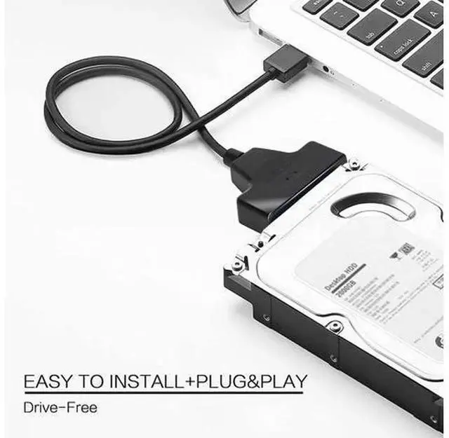 Alt view image 7 of 7 - USB 3.0 to SATA III Adapter Cable with UASP Support, SATA to USB Converter for 2.5 Inch SATA SSD HDD, Portable Hard Drive Adapter Cable for 2.5" Laptop SolidState Drive & Hard Disk Data Transfer